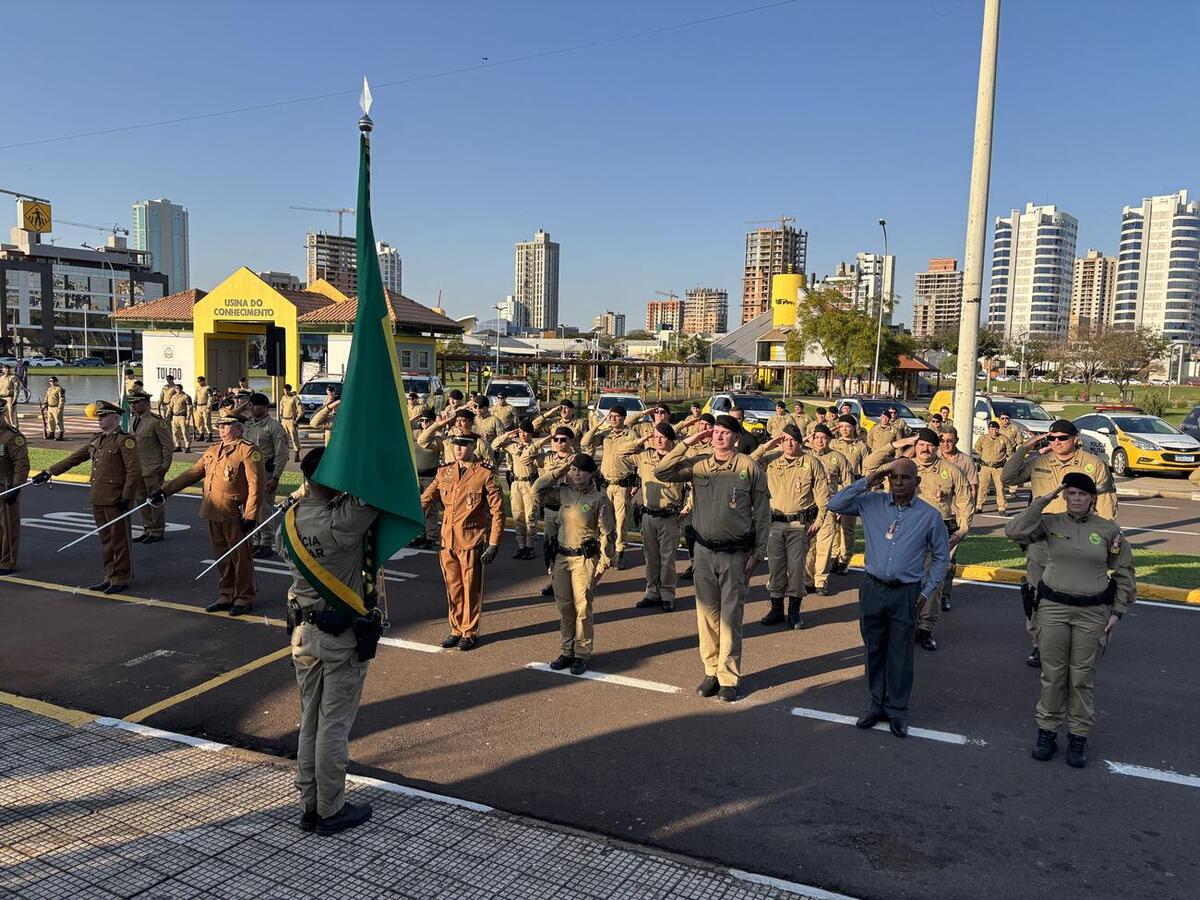 19º BPM de Toledo comemora 20 anos com homenagens