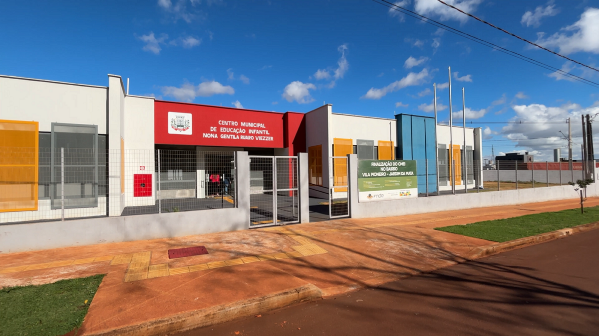 Mais vagas: Cmei Nona Gentila será inaugurado no Jardim da Mata