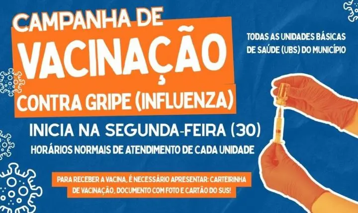 Vacinação contra influenza em Toledo terá início na segunda (30)